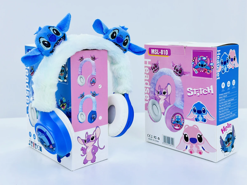 Casque en peluche stitch